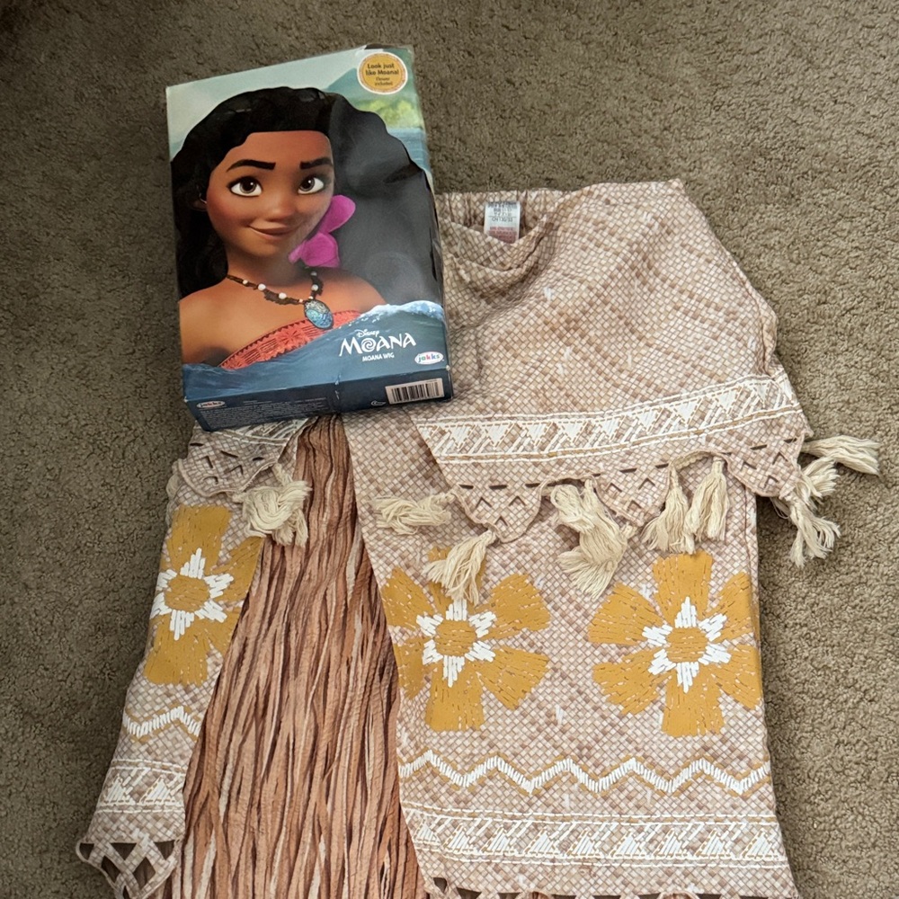 Moana Disney Skirt and Wig